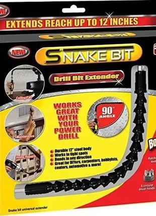 Гибкий удлинитель для отвертки и дрели snake bit