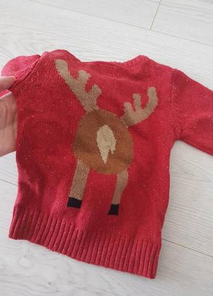 Новорічна кофта светр з оленям3 фото