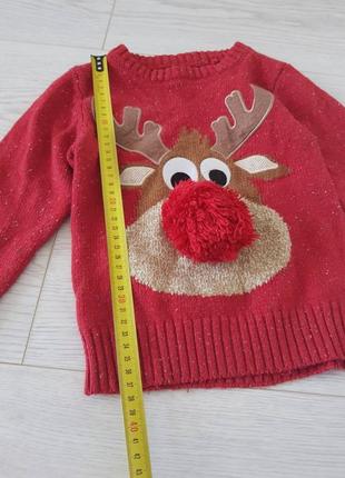 Новорічна кофта светр з оленям6 фото