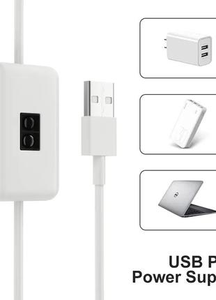 Гибкая led лента светильник с сенсором на взмах руки для подсветки кухни шкафов полок, 2м usb белый 6000к8 фото