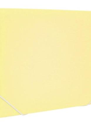 Папка на резинках optima а4 30 мм, пастельная желтая (o35616-85)