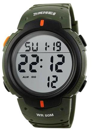 Часы наручные 1068ag skmei, army green