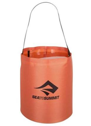 Ведро sea to summit folding bucket red sts afb10, на 10 л, красное