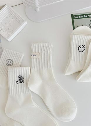 Комплект 5 пар шкарпеток носков женские носки жіночі шкарпетки 137