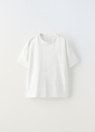 Біла футболка zara1 фото