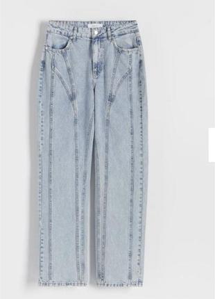 Новые джинсы прямые с вы точками