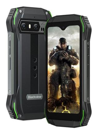 Защищенный смартфон blackview n6000 8/256gb green nfc водонепроницаемый сенсорный телефон