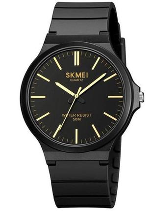 Годинник наручний 2108bkgd skmei, black/gold