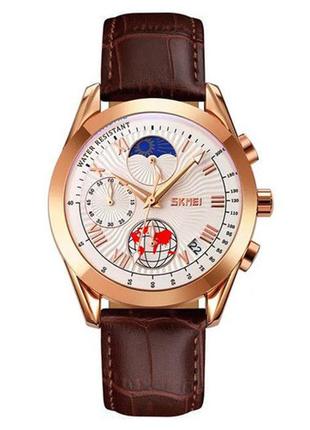 Часы наручные 9236rgsi skmei, rose gold/silver