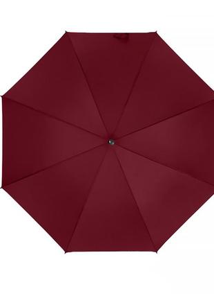 Зонт h11 red wine полуавтомат. качественный зонтик с системой антиветер