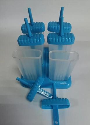 Форма для приготовления мороженного на пластиковой подставке groovy pop molds m1
