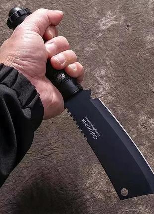 Нож секач охотничий, из нержавеющей стали columbia no3213, +чехол