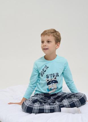 Пижама для мальчика с штанами 3-4, 5-6, 7-8