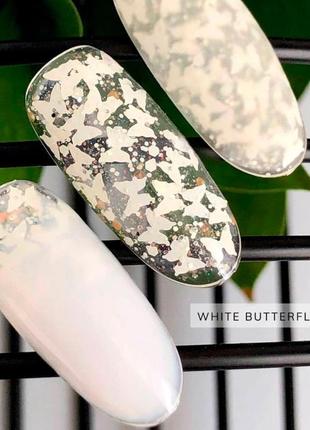 Гель для дизайну нігтів crooz white вutterfly gel 5 г