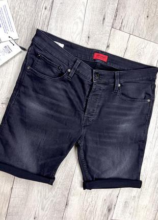 Jack&amp;jones regular шорты l размер новые джинсовые черные3 фото