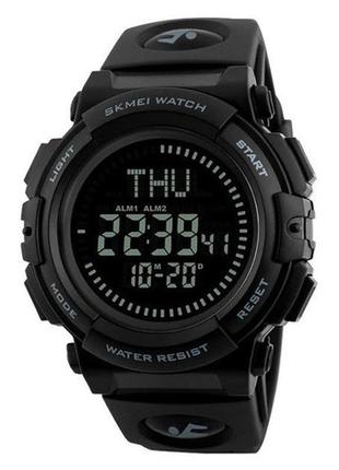 Годинник наручний 1290bk skmei, black, compass