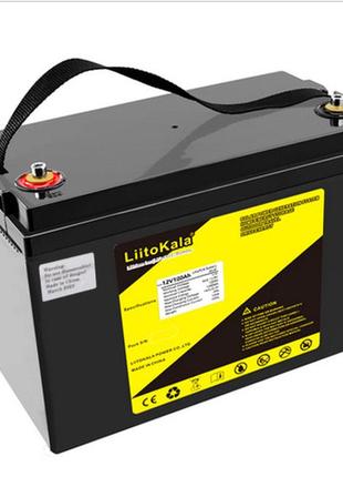 Акумуляторна батарея з bms liitokala 12 v 100 ah lifepo4 ip65 акумулятор для дбж