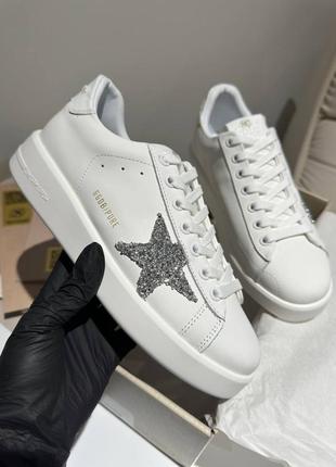 Кросівки кеди в стилі golden goose платформа