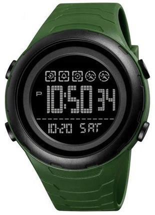 Часы наручные 1674agbk skmei, army green-black