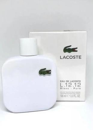 Чоловічий аромат у стилі lacoste eau de l.12.12 blanc чоловічий спортивний парфум