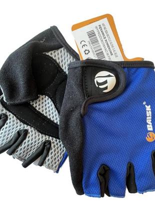 Велоперчатки baisk bsk-004/glove-3, blue, l size