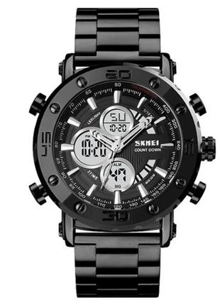 Часы наручные 1636bkbk skmei, black-black