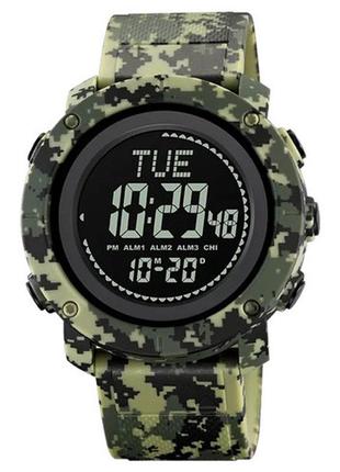 Часы наручные 2095cmgn skmei, army green camouflage, compass