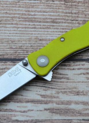 Нож sog twitch ii lime