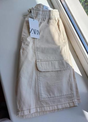 Джинсовые шорты zara 164 см (12-14роков)5 фото