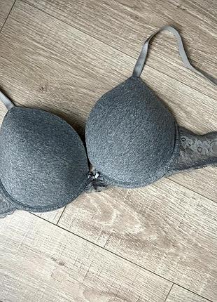 Базовый хлопковый гладкий бесшовный бюстгальтер лифчик