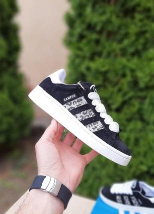 Adidas campus wales bonner black leopard2 фото