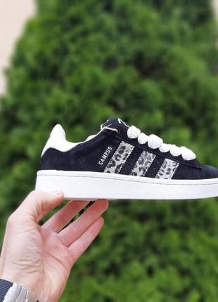 Adidas campus wales bonner black leopard3 фото