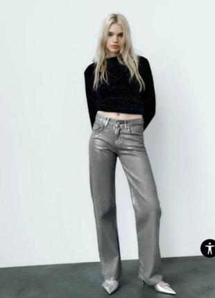 Zara джинси жіночі 38, zara wide leg джинси м