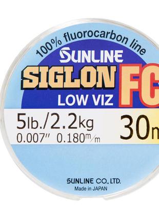 Флюорокарбон sunline sig-fc 30m 0.180mm 2.2kg поводковый