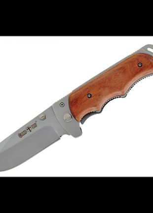 Складной нож  с деревянными накладками 01585