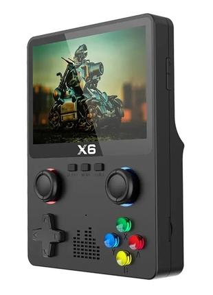 Портативна ігрова консоль-приставка game comsole x6, 3,5" ips-екран, 10000 ігор 11 платформ, 2000 mah