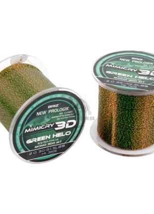 Леска new prologic 3d green helo briz 300 м, ø 0,30 мм (14,3 kg)