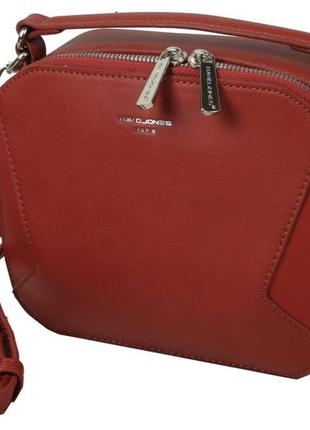 Жіноча сумка з екошкіри david jones червона