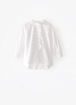Блуза zara, праздничная белая блузка, рубашка