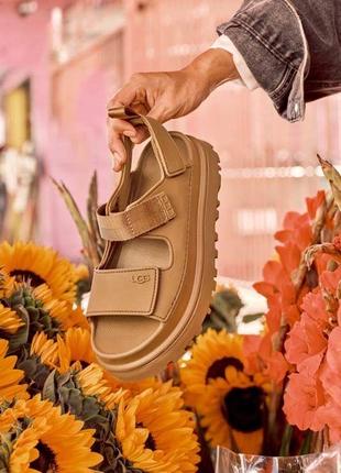 Ugg goldenglow bison brown сандалі босоніжки