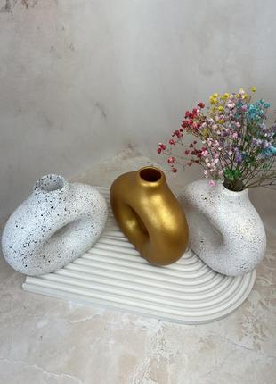 Ваза для сухоцветов в скандинавском стиле 14х15 см