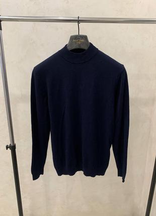 Базовый синий гольф пуловер свитер zara джемпер4 фото