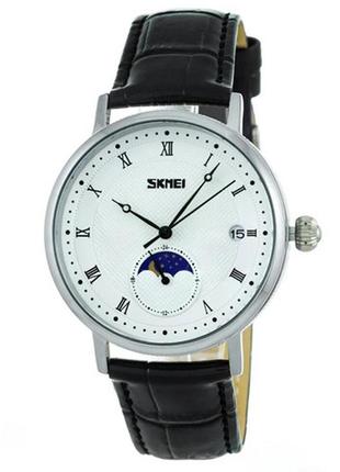 Часы наручные 9308sibk skmei, silver/black