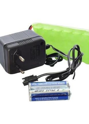 Танк limo toy м 5524 на радиоуправлении с  аккумулятором 43см звук свет подвижная кабина3 фото