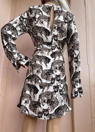 Фірмова сукня в принт котів h&m натуральна тканина7 фото