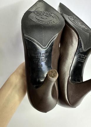 Туфлі лодочки з натуральної шкіри franco russo napoli6 фото