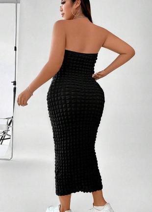 Сукня чорна фактурна по фігурі, 1500+ відгуків, єдиний екземпляр2 фото