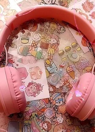 Навушники рожеві дитячі блютуз