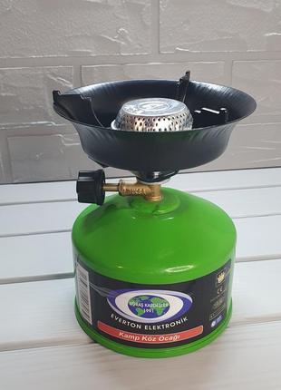 Газовий пальник-плита з п'єзопідпалом iksa mocamp/ портативний похідний пальник/ туристична плита