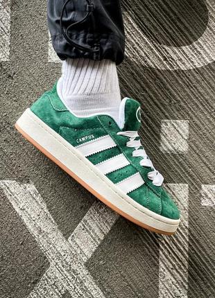 Мужские кроссовки adidas campus 00s dark green 40-41-42-43-44-45